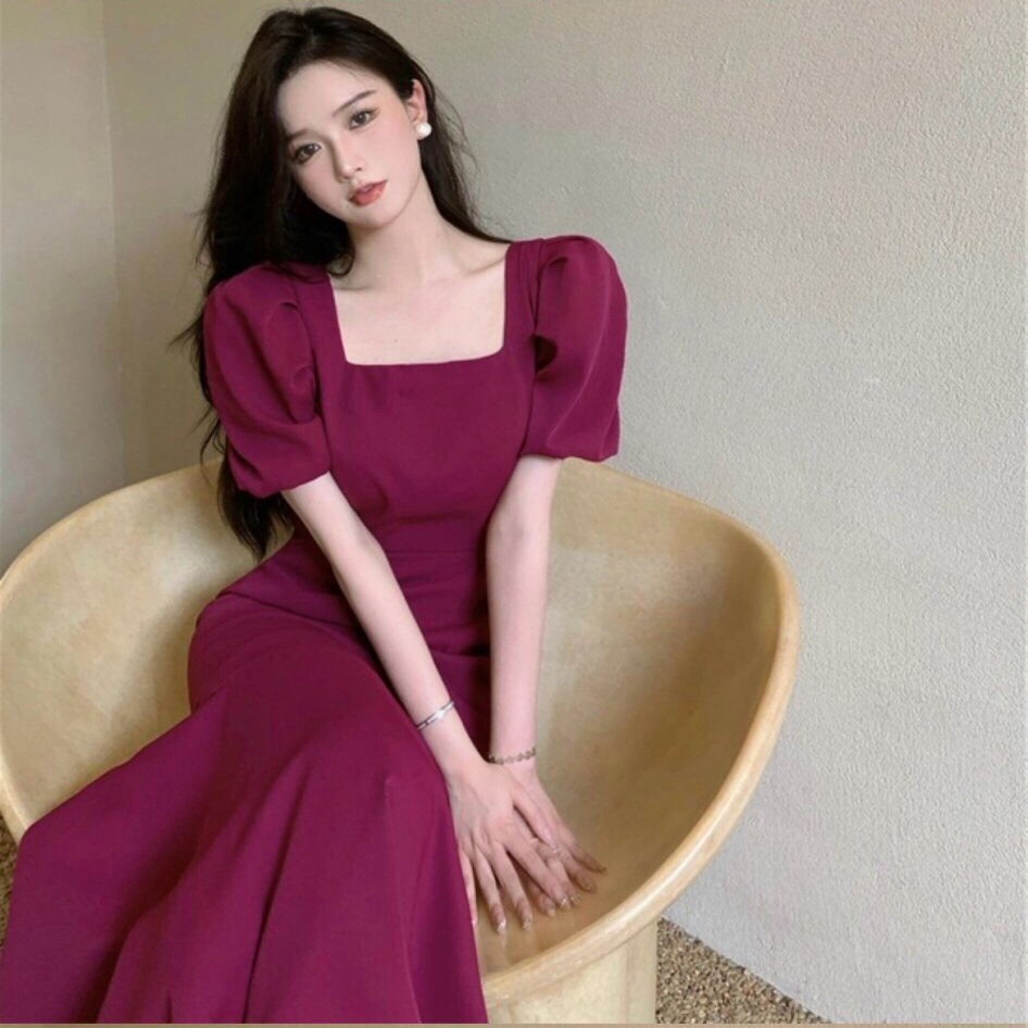 Đầm Cati Cổ Vuông Đuôi Cá A002212