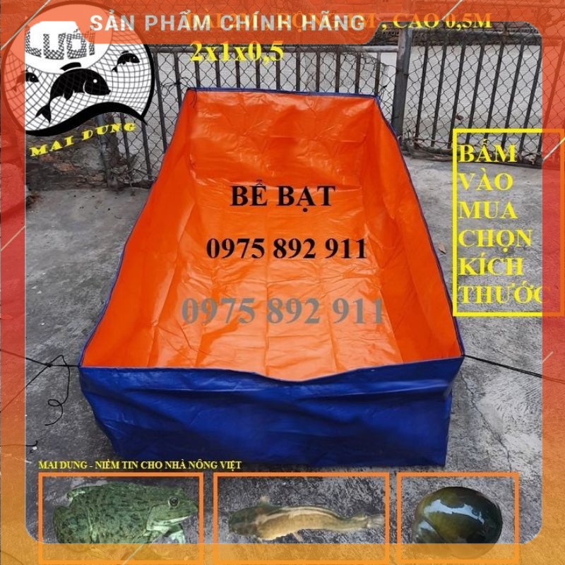 BỂ BẠT NUÔI ỐC , ẾCH ,CÁ , RUỒI LÍNH ĐEN - LOẠI 1