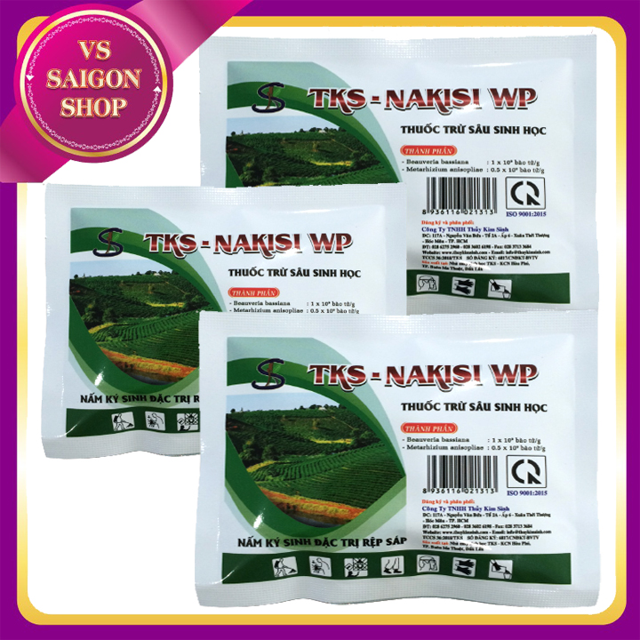 [ GÓI 45G ] THUỐC TRỪ SÂU SINH HỌC NAKISI: Đặc Trị Rệp Sáp