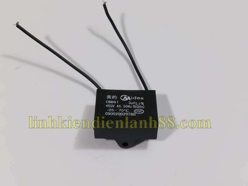 Tụ Quạt 3uf 450v Dây mới !
