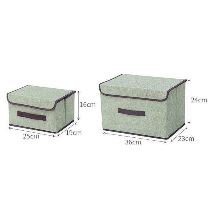 Giỏ Đựng Đồ Giỏ Đựng Quần Áo Bằng Vải Bộ 2 Giỏ