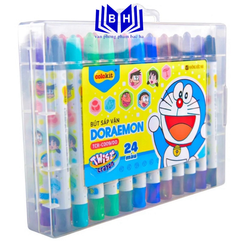 Bút Sáp Vặn Colorkit 24 Màu TCR-C009/DO