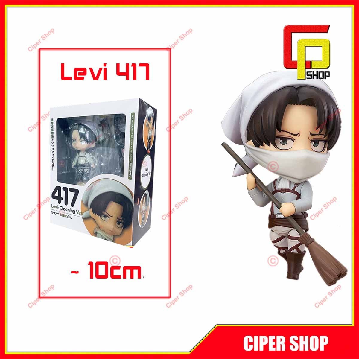 Model Nendoroid 417 - Levi cleaning ver-figure Nendoroid action 417 Levi