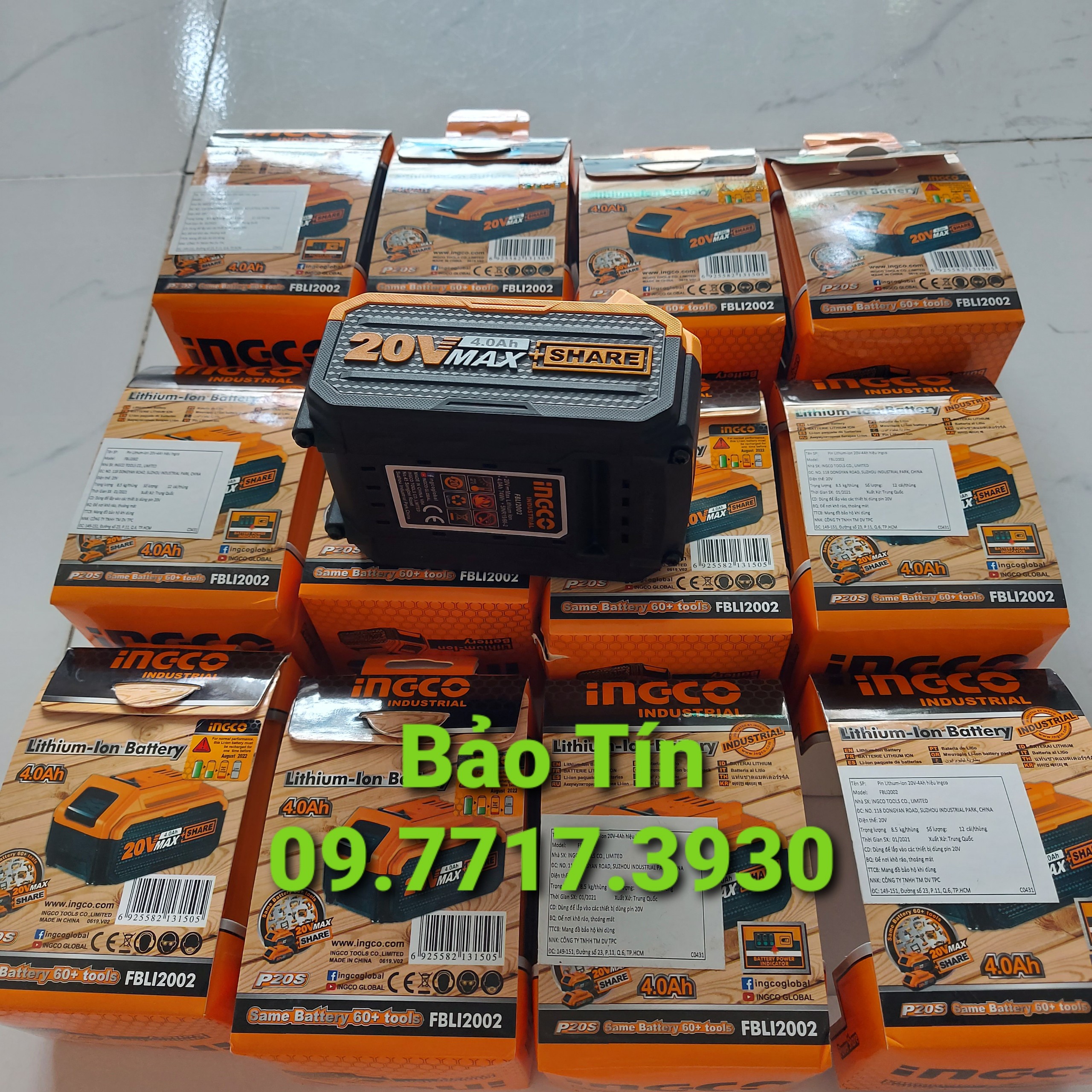 PIN 20V/4AH INGCO FBLI2002 [CHÍNH HÃNG]