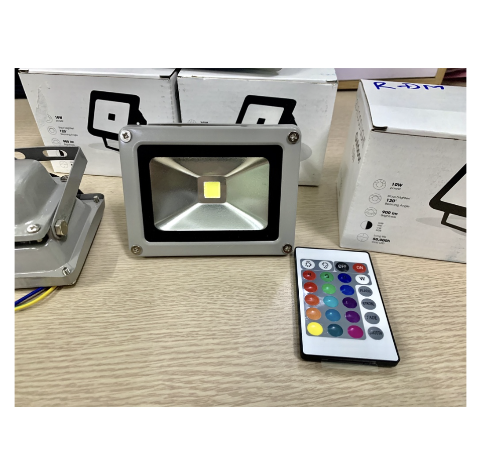 Đèn Pha Led 10W-20W-30W-50W-100W-200W Siêu Sáng (Trắng, Vàng, Dương, Lá, Đỏ, Đổi Màu)