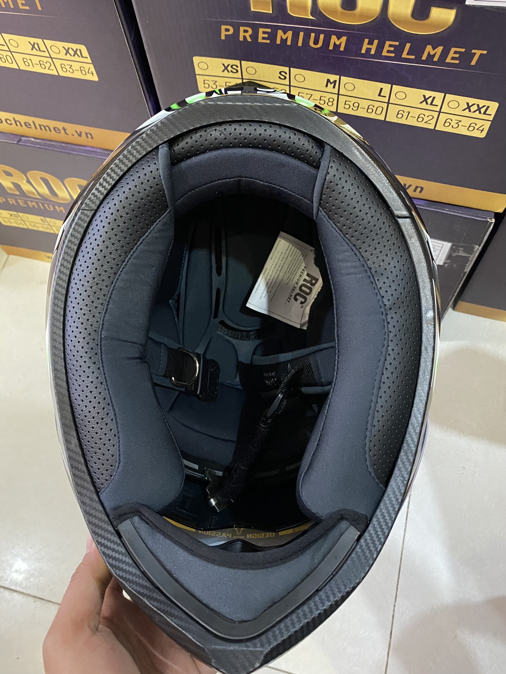 Mũ Fullface 2 kính ROC 05 tem Yamaha Exciter GP
