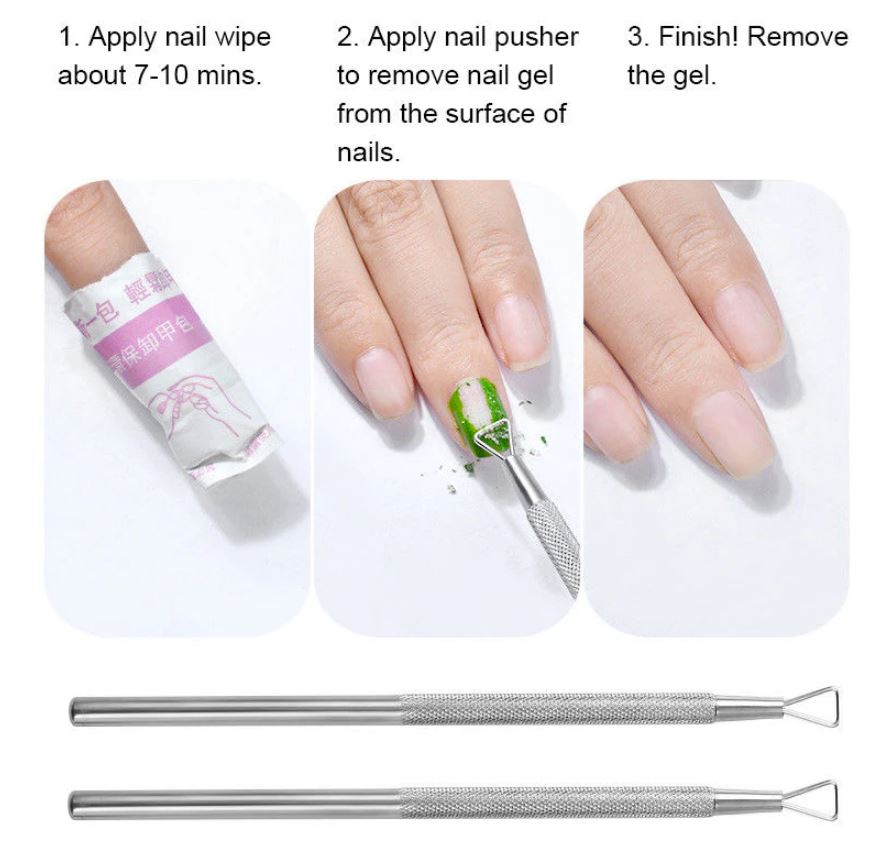 [HCM]Cây cạo sơn móng tay bằng thép không gỉ