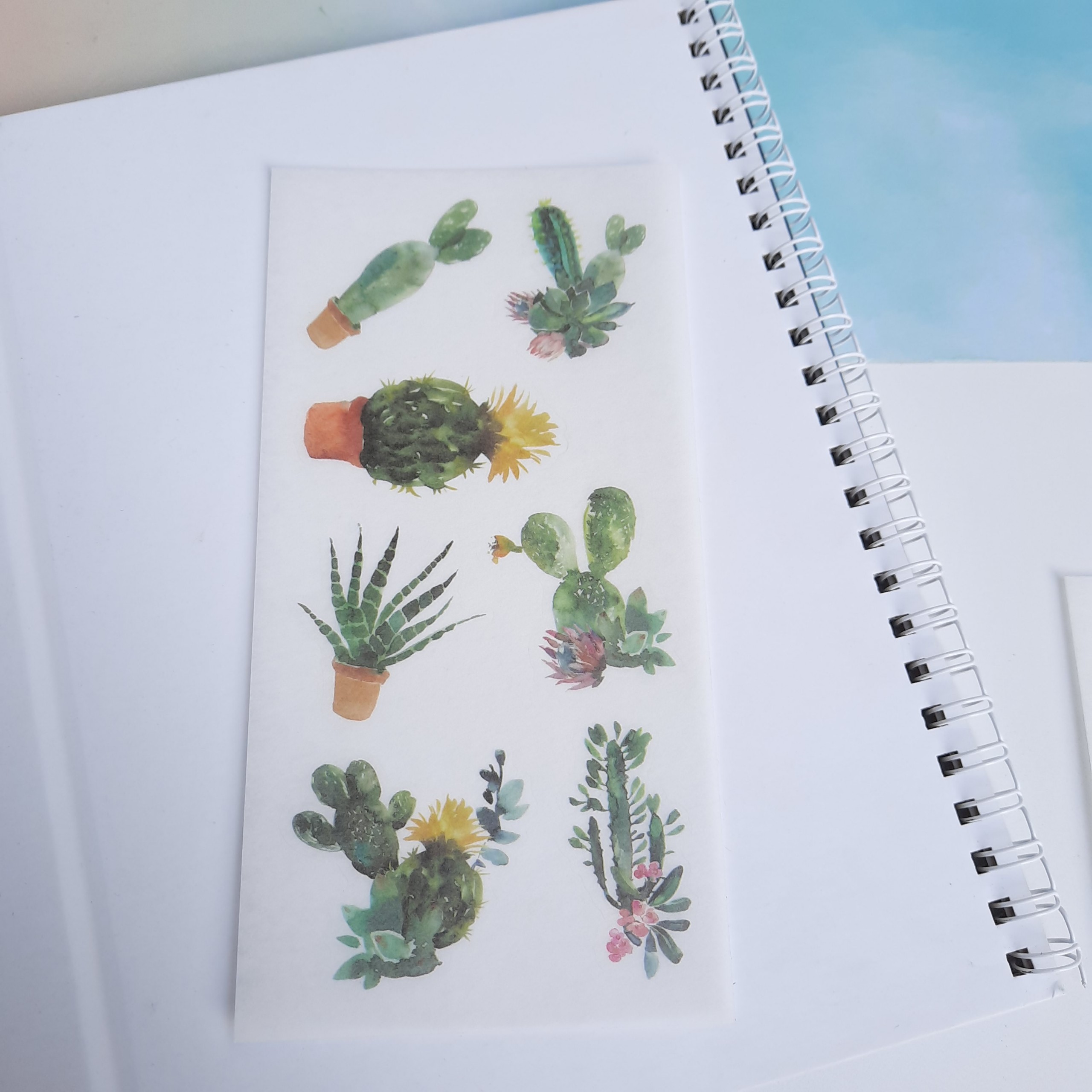 [HCM]Bộ 6 Tấm Sticker Cây Hoa Mini (8x16 cm )