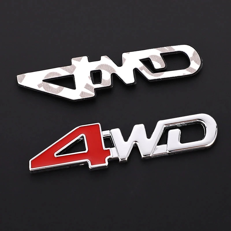 Tem 4WD Dán Trang Trí Đuôi Xe Ô Tô