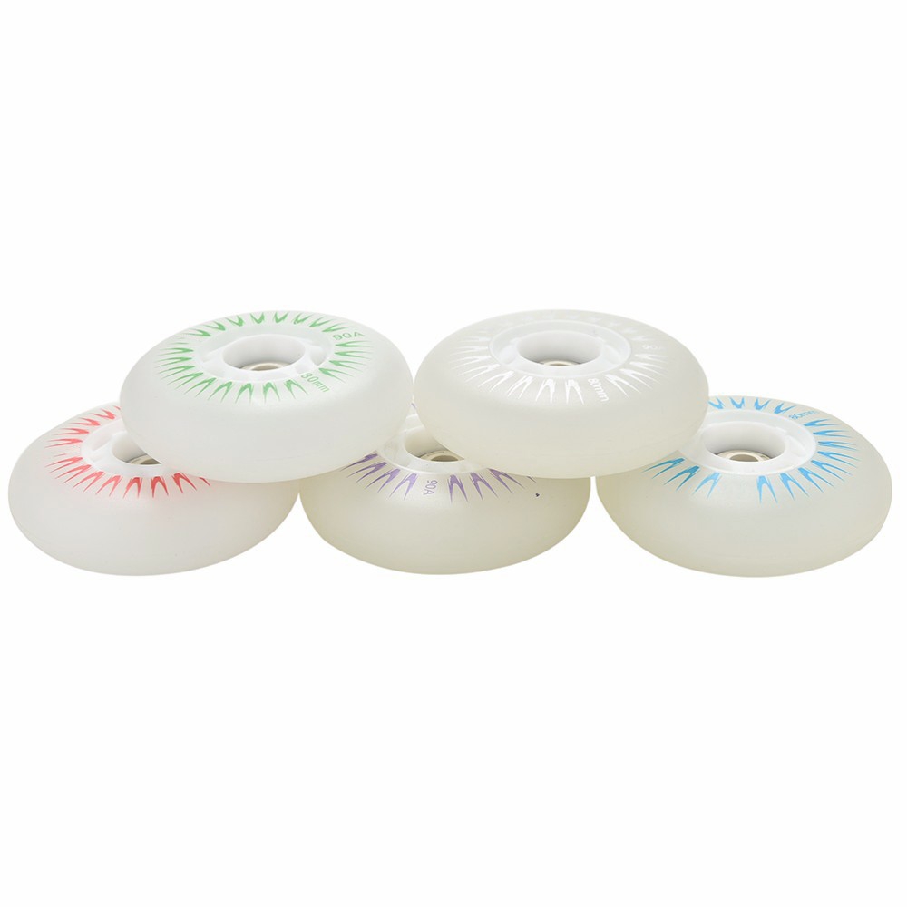 Bánh Xe Trượt Patin Có Đèn Led 76mm,80mm