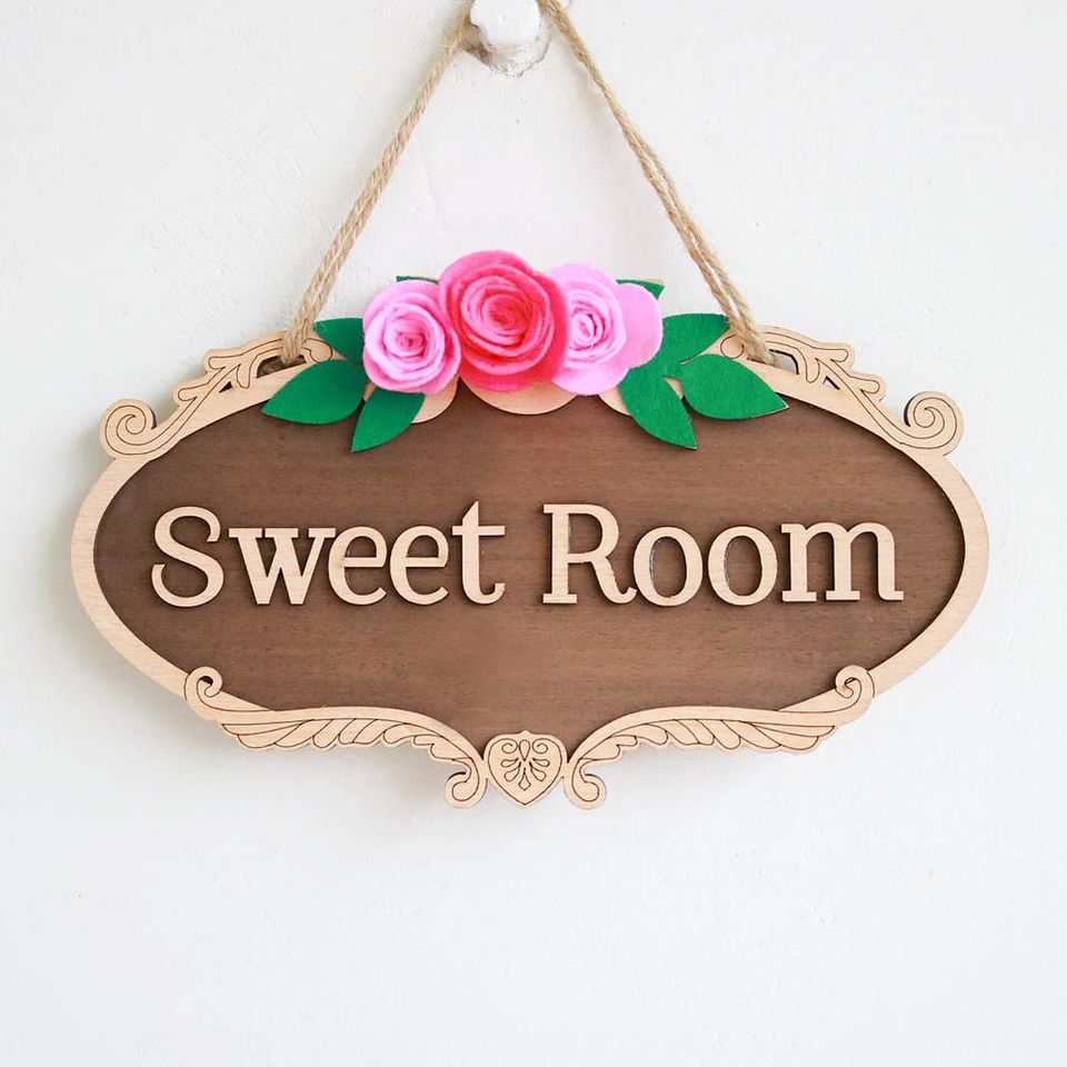 Decor home Bảng gỗ trang trí Sweet Room