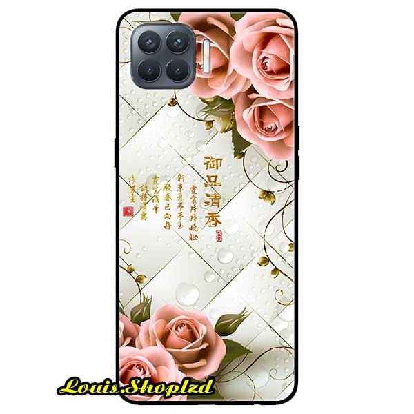 [HCM]Ốp Lưng Dành Cho Oppo A93 - Oppo F17 Pro - Hoa Hồng Nền Sọc