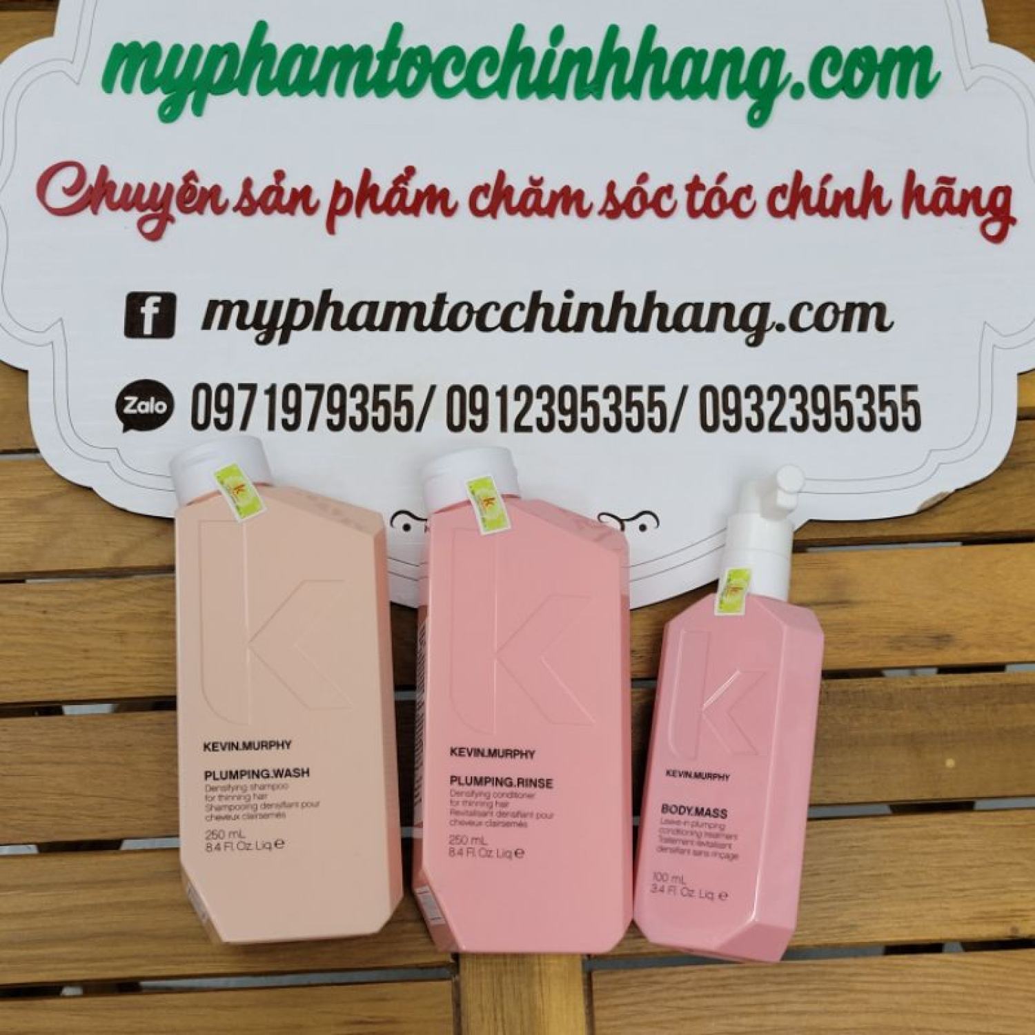 CẶP DẦU GỘI XẢ CHO TÓC ÍT, MỎNG, RỤNG KEVIN MURPHY PLUMPING 250ML