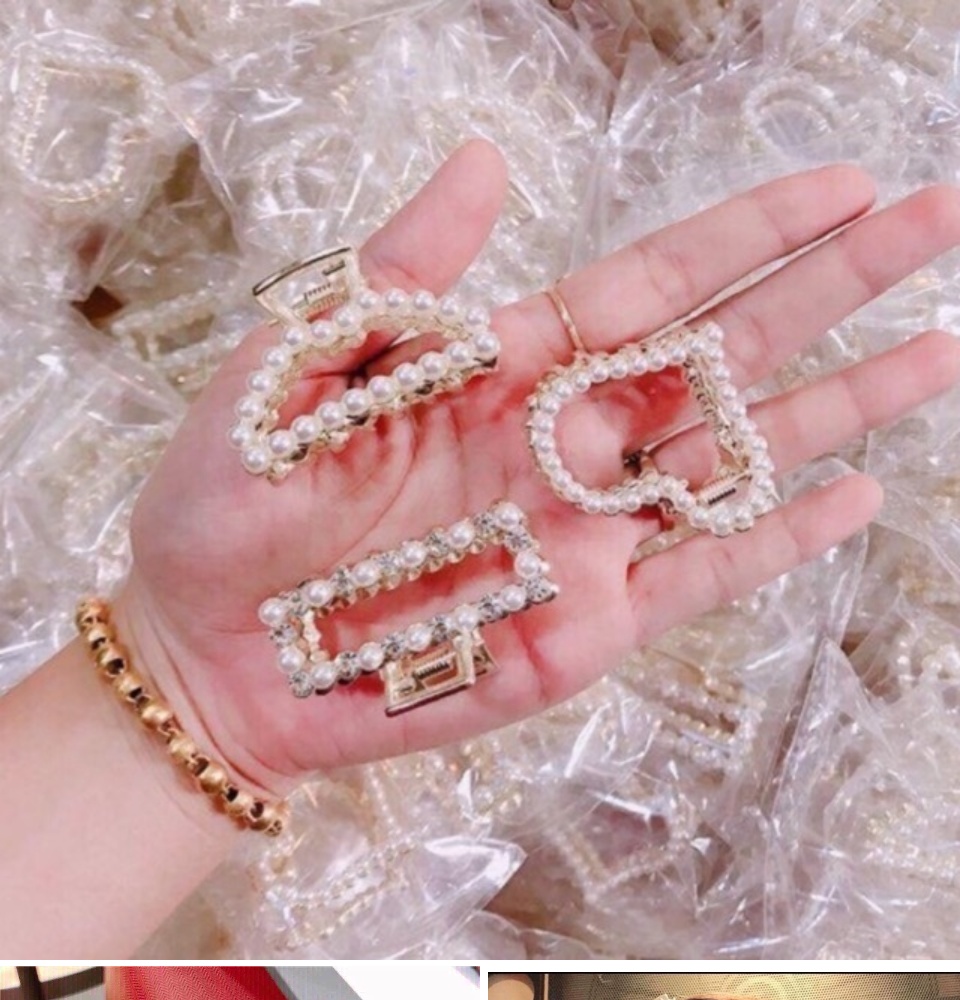 Set 3 kẹp càng cua đính đá cực xinh