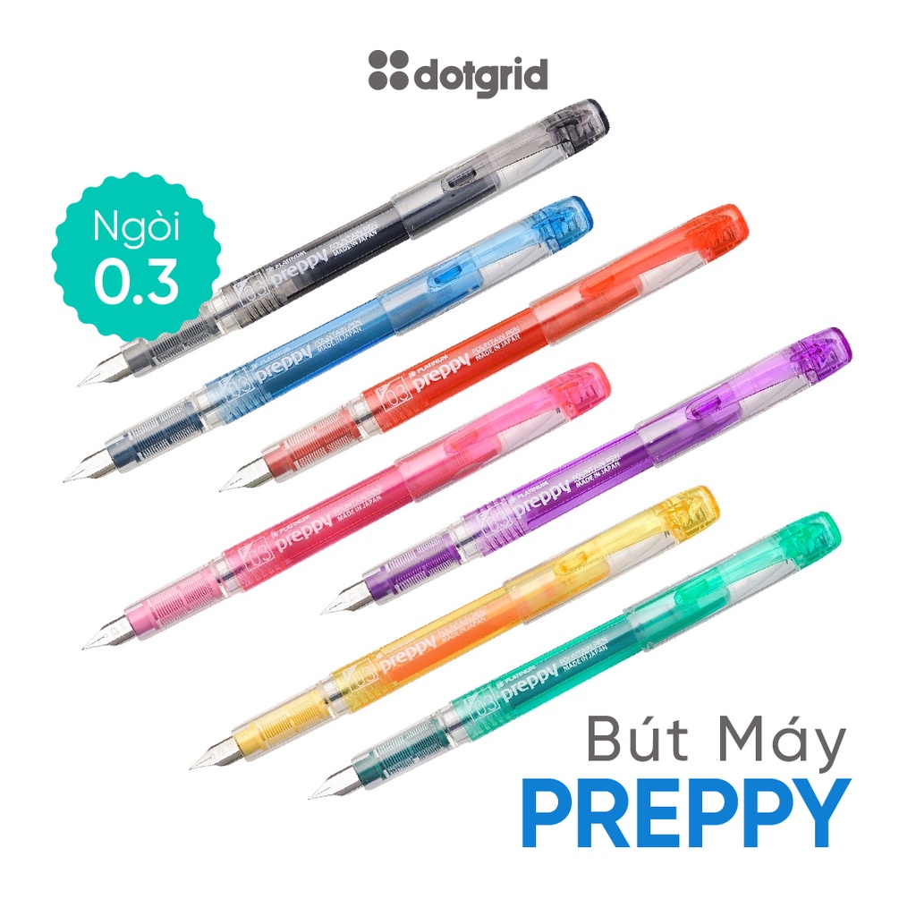 Bút máy học sinh Platinum Preppy ngòi 03