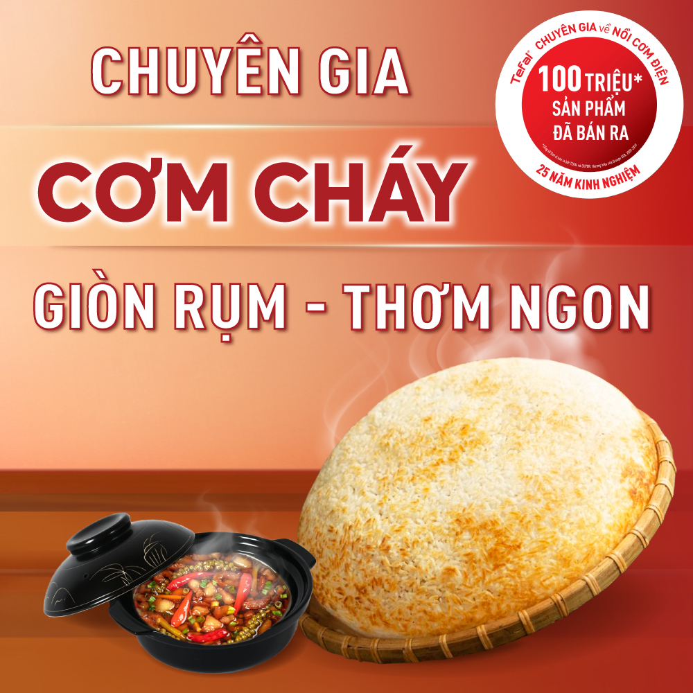 Nồi cơm điện tử cao tần Tefal mini 0.7L RK604165