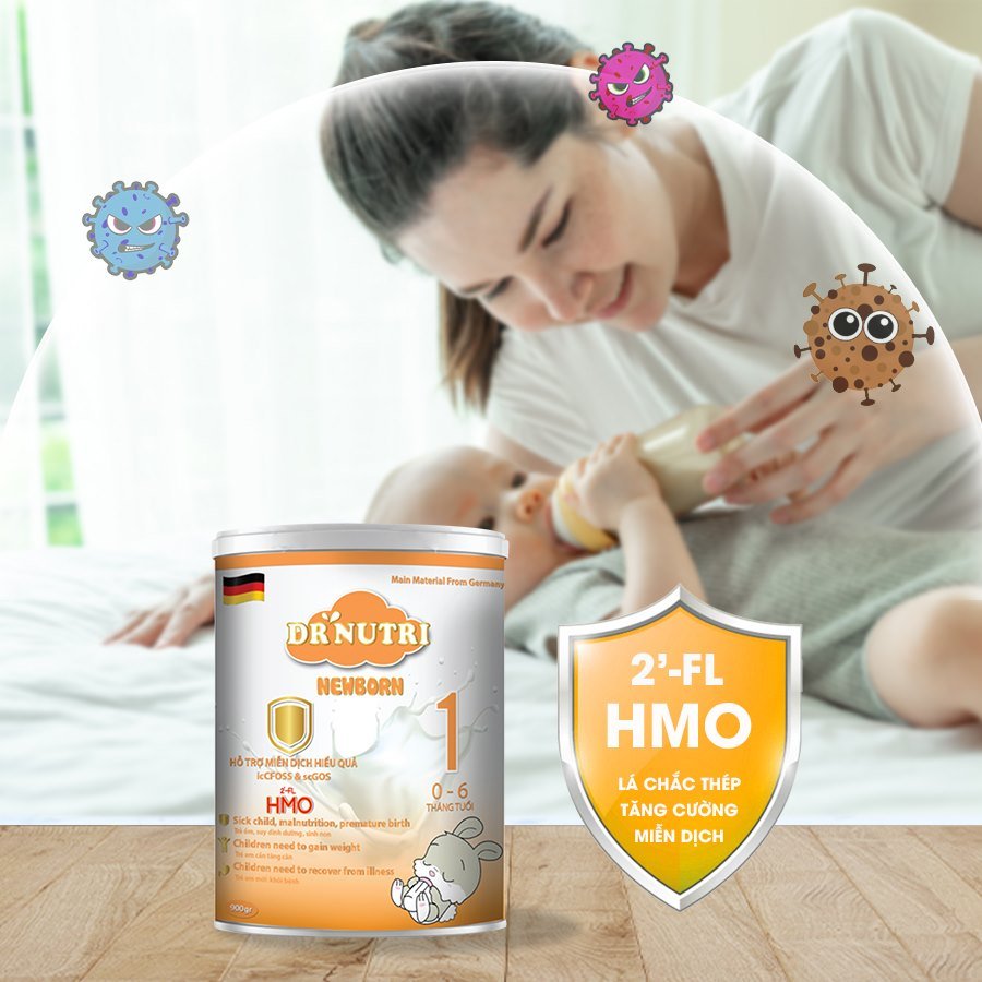 Sữa bột dinh dưỡng sơ sinh Dr Nutri Newborn 900g (0 – 6 tháng)