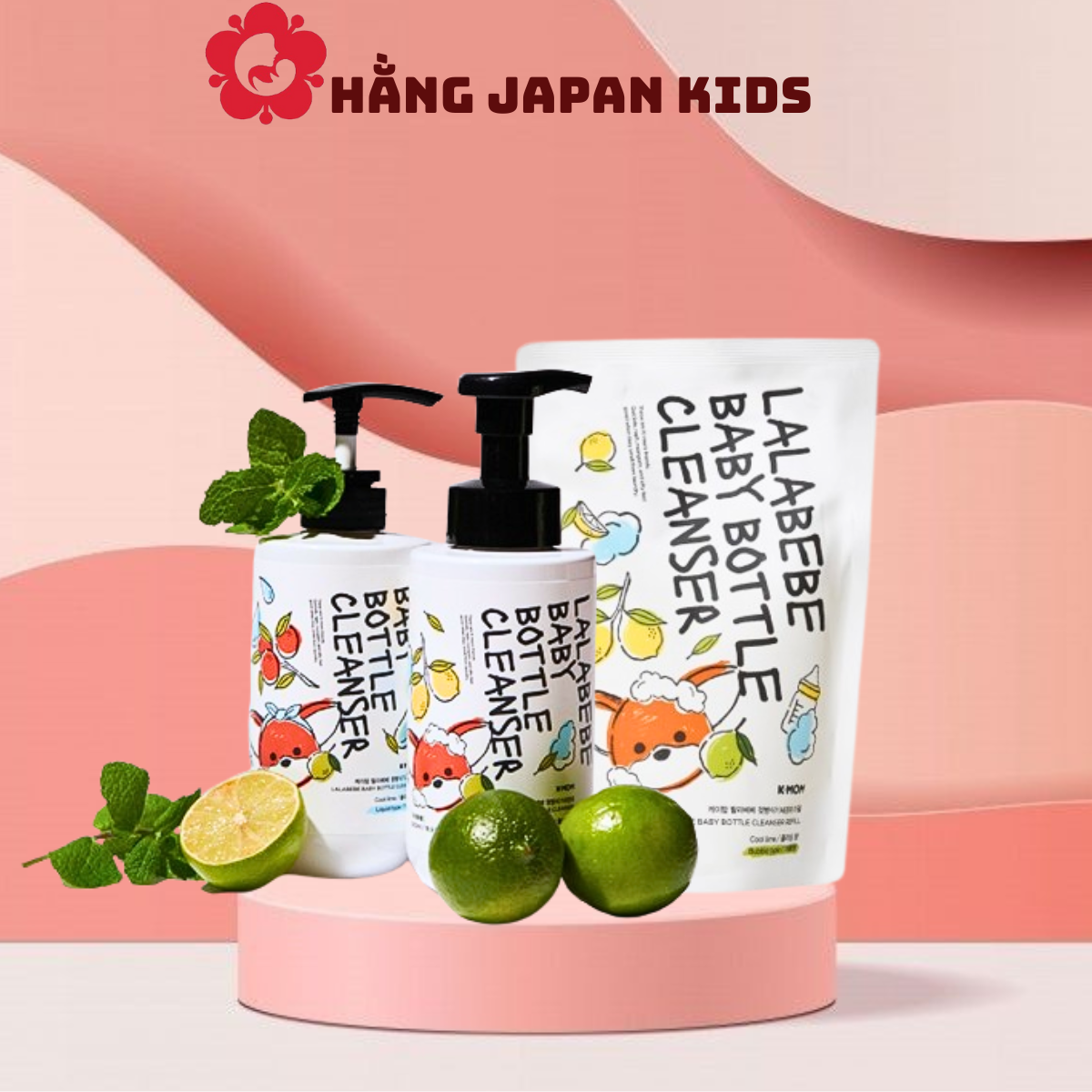 Hàng Hàn - Nước rửa bình thuần chay Lalabebe K-mom
