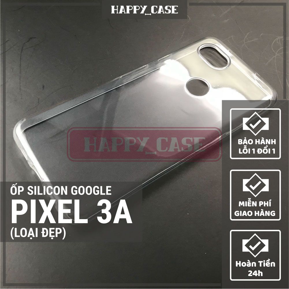 Ốp điện thoại google pixel 3a thin transparent silicon