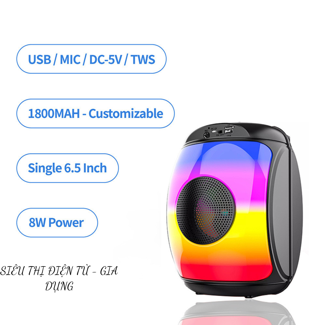 (GIÁ RẺ) - ( tặng kèm mic) - LOA BLUETOOTH ZQS – 1438 HOT