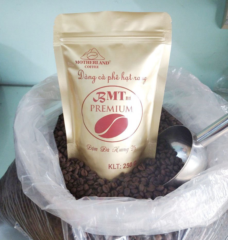 Cà phê rang xay nguyên chất Motherland gói 250g