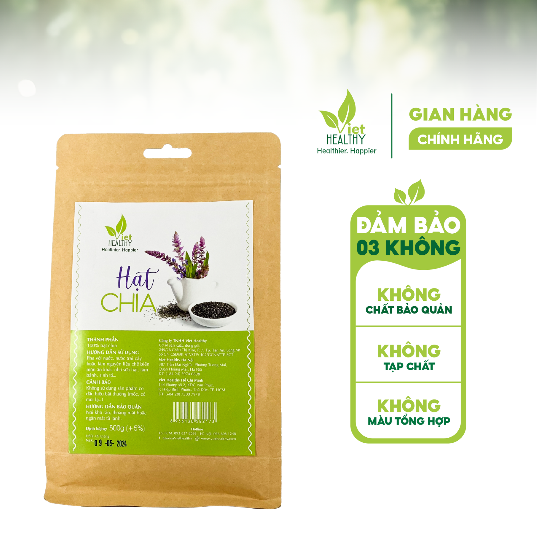 Hạt chia Viet healthy 500g