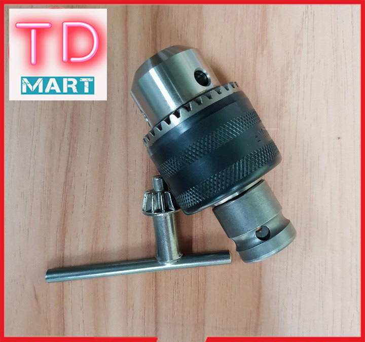 Côm Bộ chuyển máy bulong sang khoan đầu kẹp 13mm khóa tay
