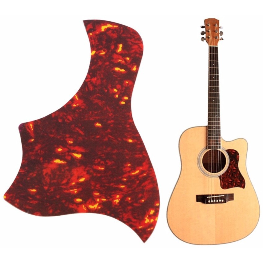 Miếng dán chống xước đàn Guitar hổ phách đỏ