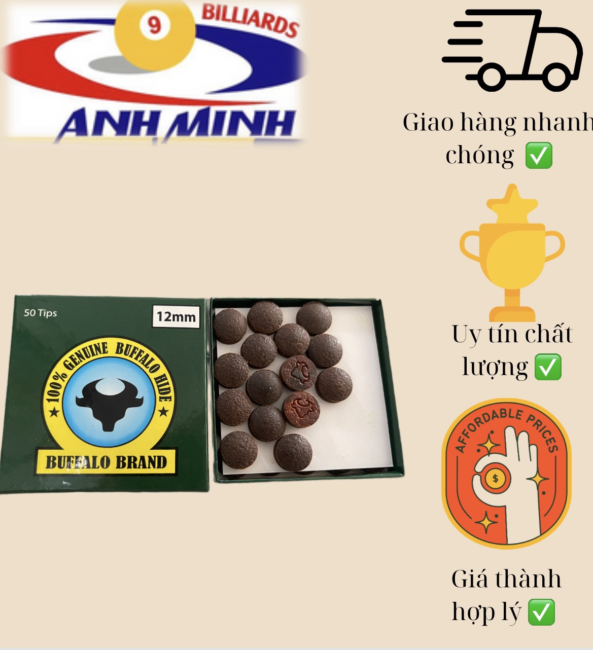 [HCM]HỘP ĐẦU CƠ BIDA ĐẦU TRÂU