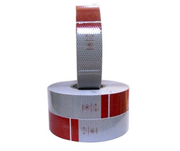Cuộn dán phản quang thân xe màu trắng đỏ 35m x 5cm