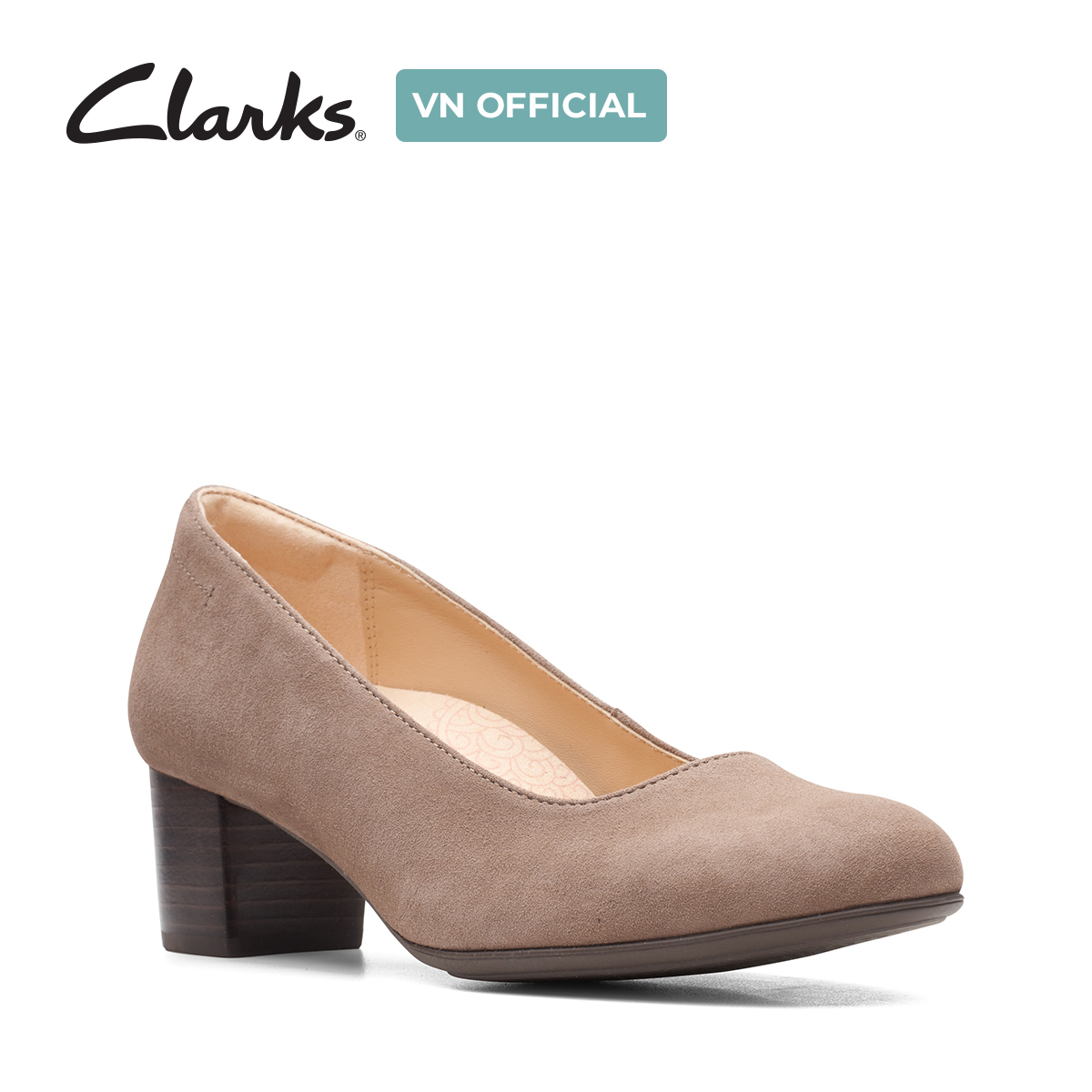 Giày Cao Gót 4.5cm Da Nữ Clarks - Linnae Pump