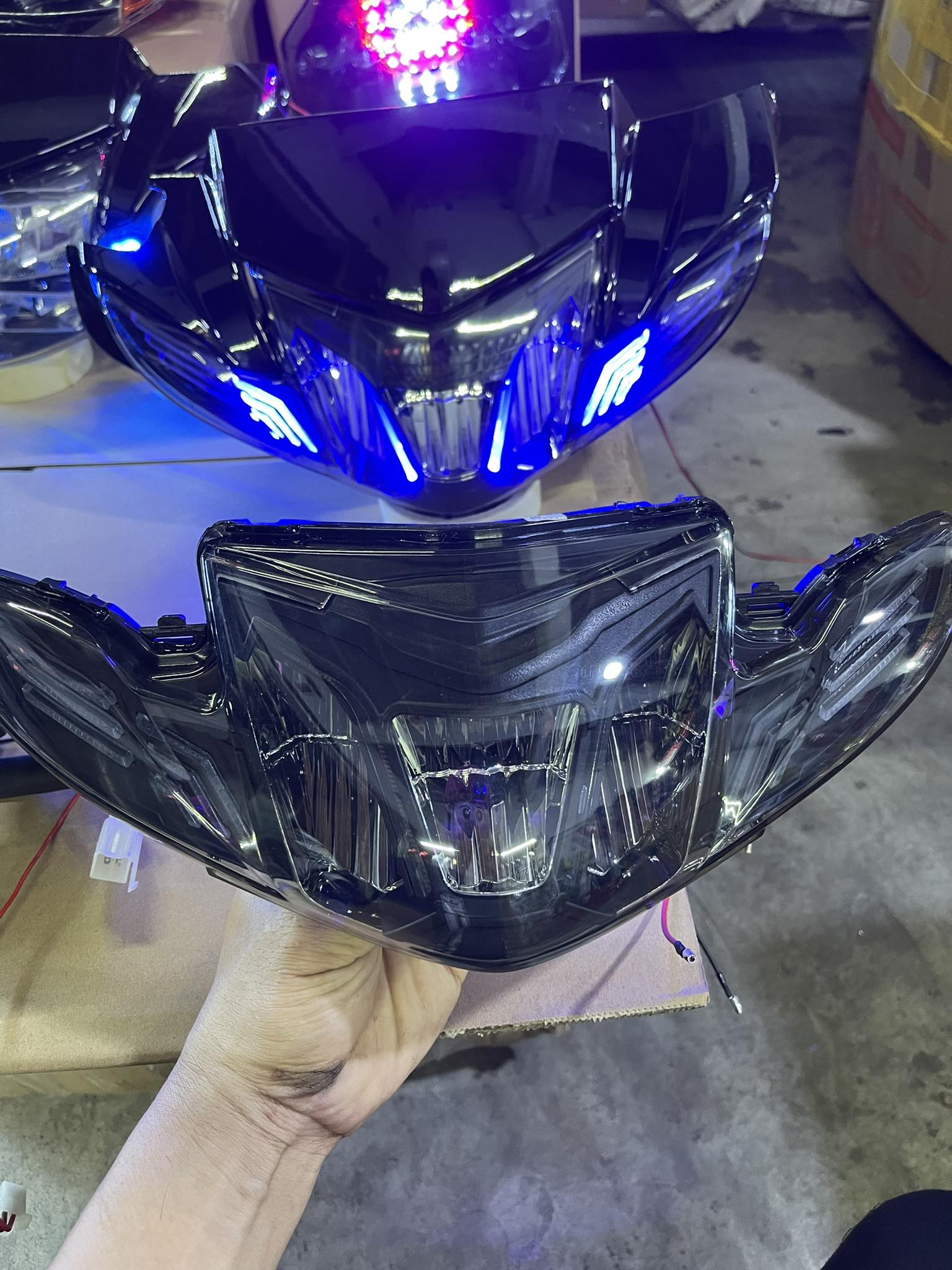 Pha đèn 2 tầng mẫu Dyno lắp Sirius