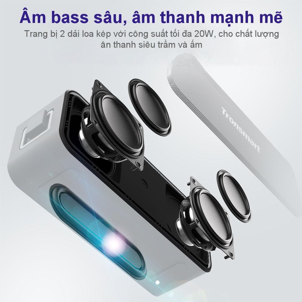 Loa Bluetooth Tronsmart Element T2 Plus, 20w cực lớn, chống nước, bluetooth 5.0