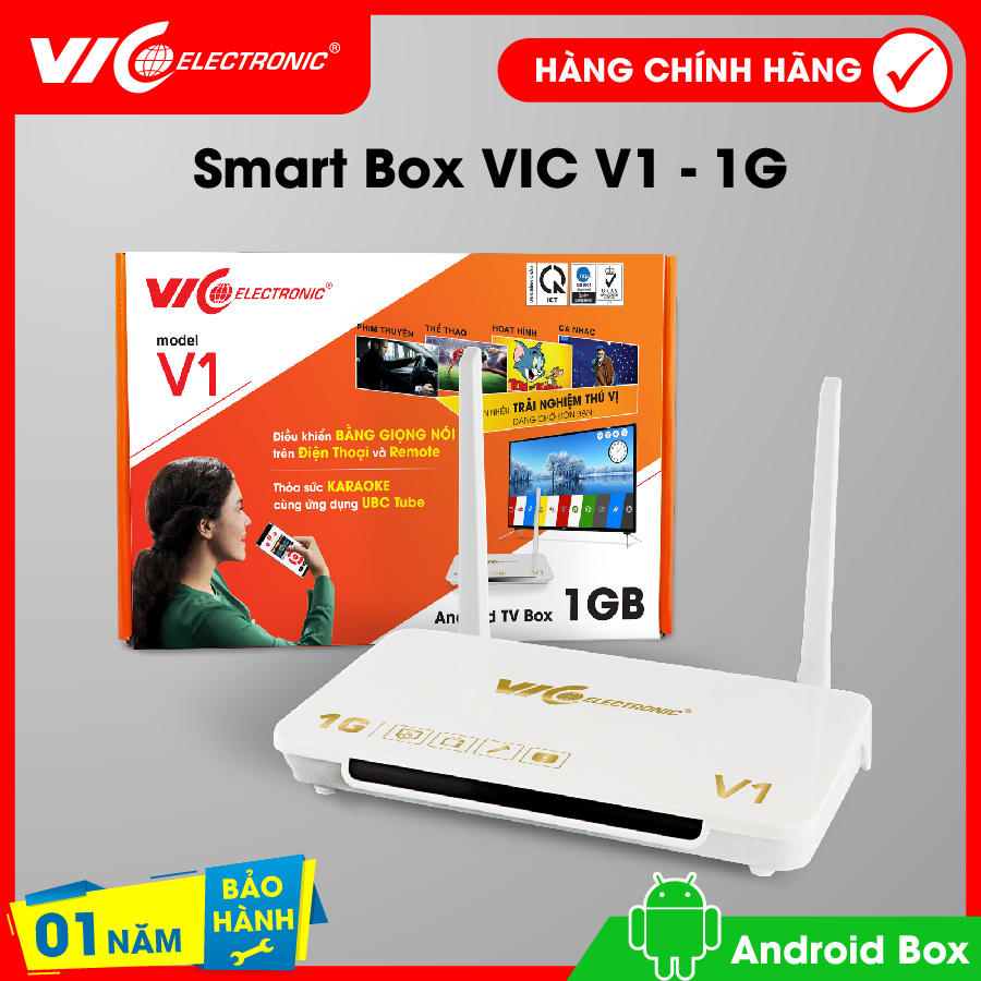 >> BÁO GIÁ ANDROID TV BOX RAM 1G, ROM 8G, XEM PHIM HD 4K, HỖ TRỢ TIẾNG VIỆT, HỖ TRỢ CHỨC NĂNG TÌM KIẾM GIỌNG NÓI, THOẢI MÁI XEM PHIM CÙNG NGƯỜI THÂN CHÍNH HÃNG H96MINIV8 | Shopee Lazada Sendo Tiki mới nhất 126 Android TV BOX V1 RAM 1GB, Bộ nhớ 8G, xem phim 4K, hỗ trợ tính năng tìm kiếm bằng giọng nói mới nhất hiện nay, bảo hành 12 tháng VIC Electronic