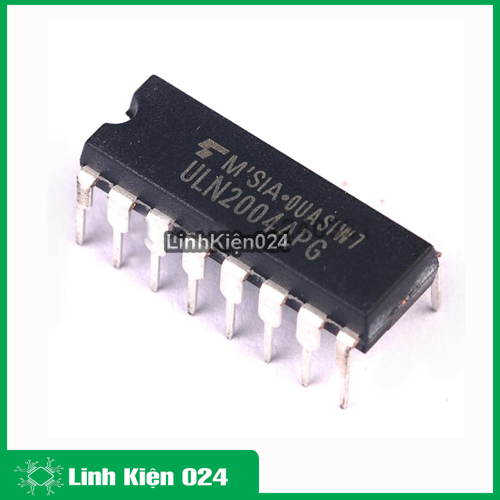 Ic uln2004 dip16, linh kiện điện tử uln 2004 kiểu chân cắm 16 chân