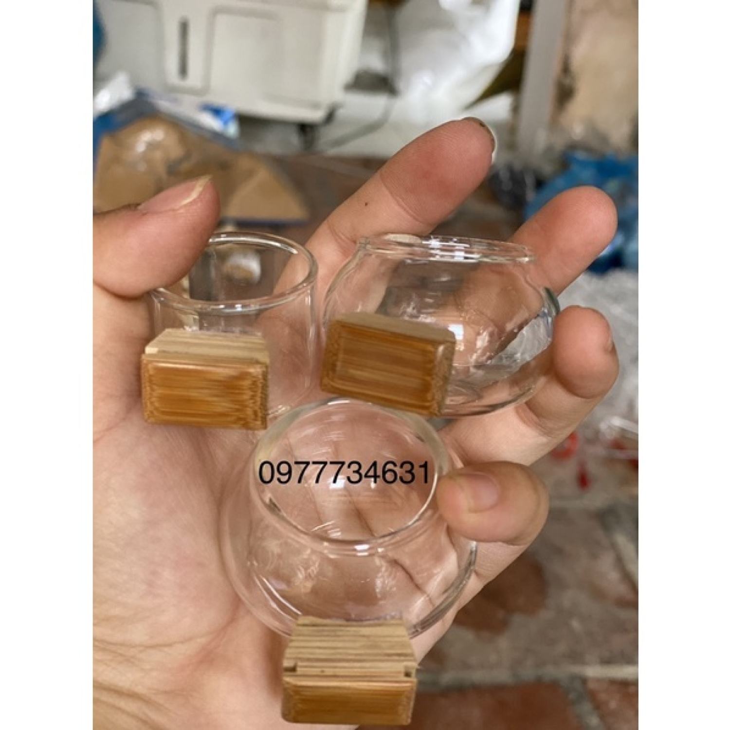 Cóng thuỷ tinh Trơn Trυng Quốc kèm tai full cật vip
