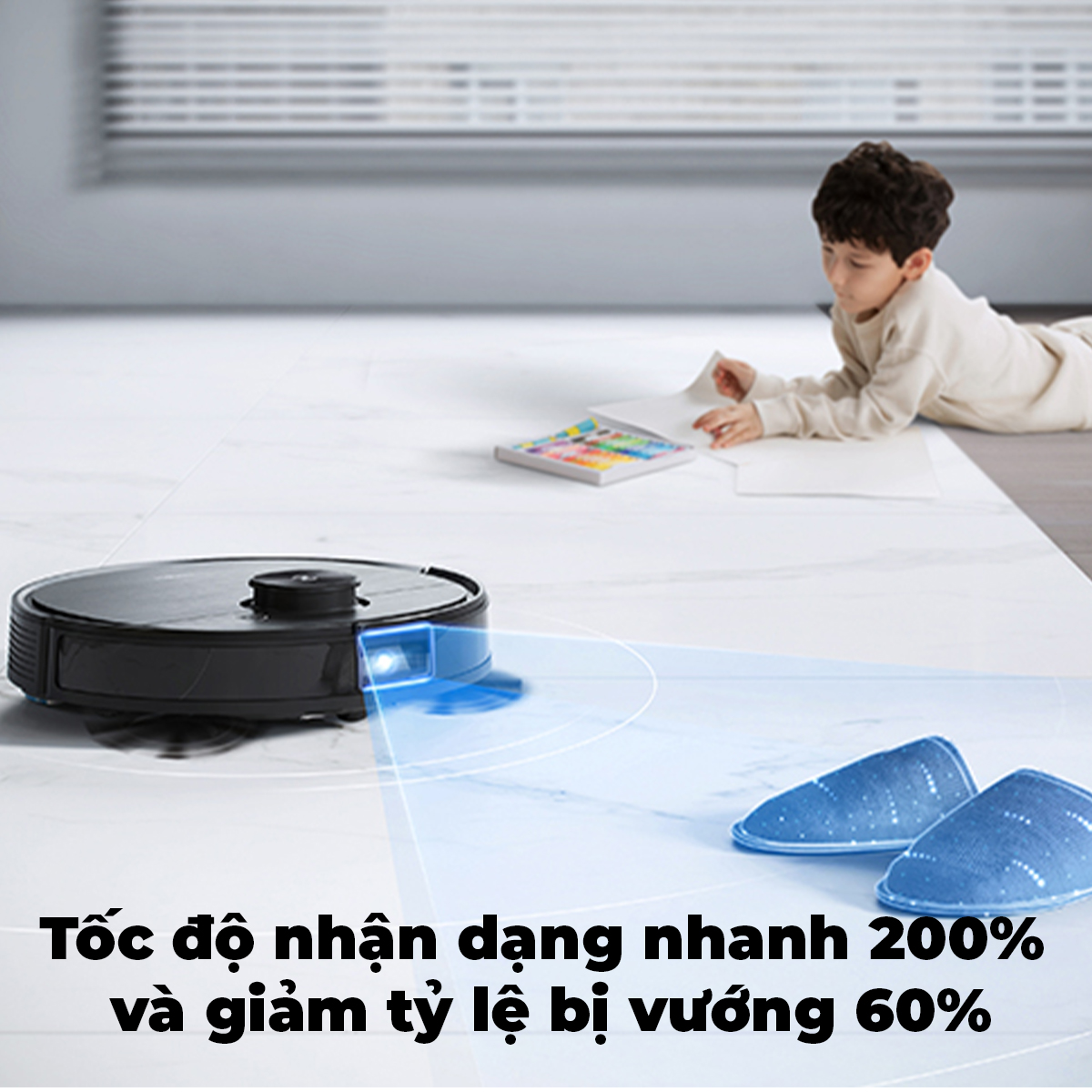 [HCM]Robot hút bụi lau nhà Ecovacs Deebot OZMO T8 AIVI PLUS