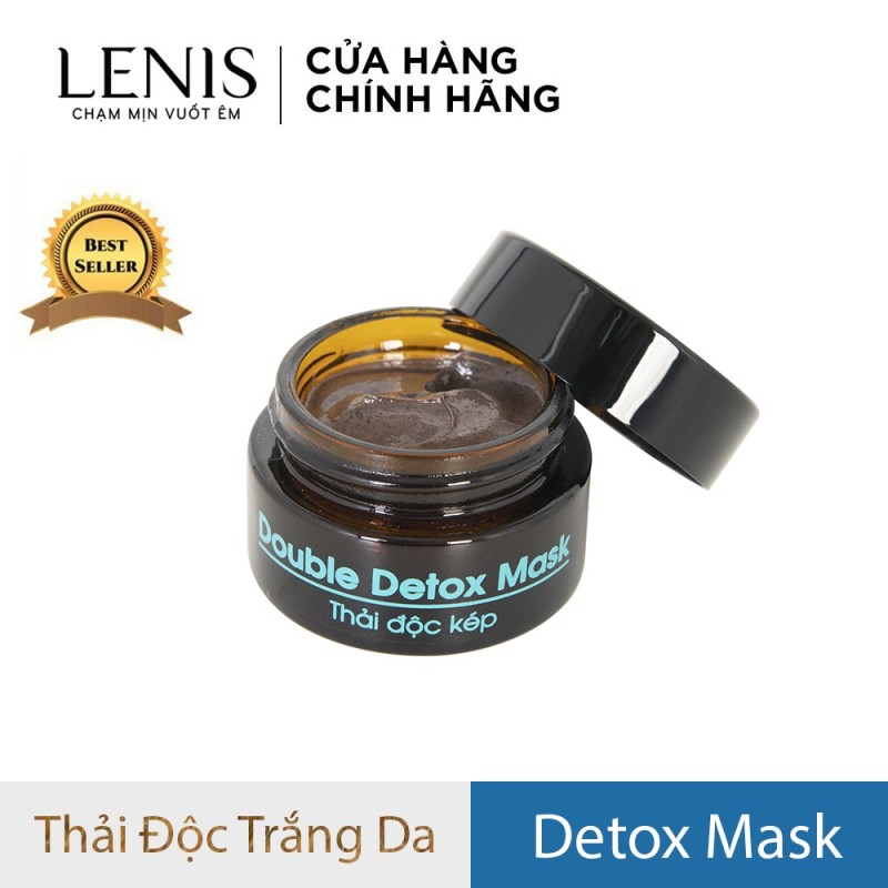 Mặt nạ thải độc than hoạt tính bùn khoáng Lenis Double Detox Mask 20ml - Làm dịu mụn đỏ, thải độc da, làm sạch sâu, trắng da, mờ nám. cao cấp