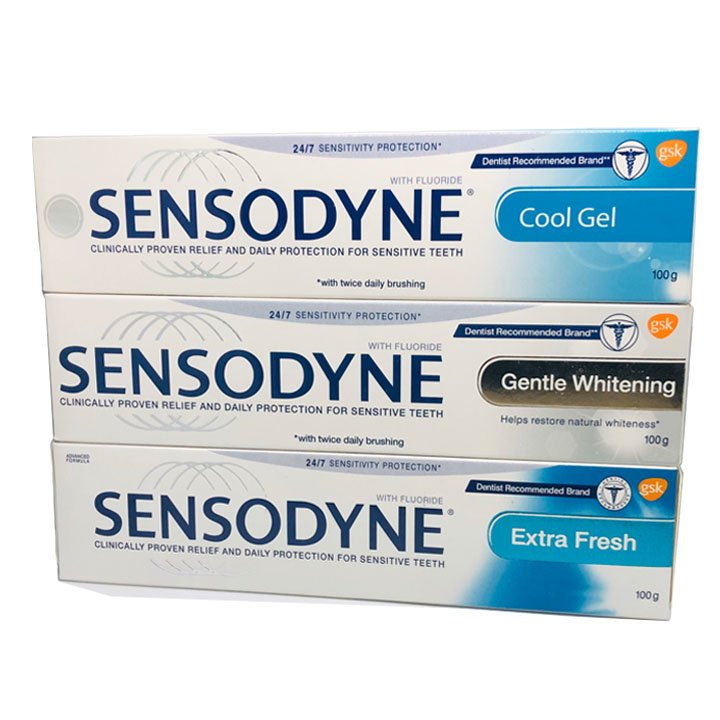 Combo 3/4/5/6/7 Tuýp Kem đánh răng sensodyne chống ê buốt thái lan