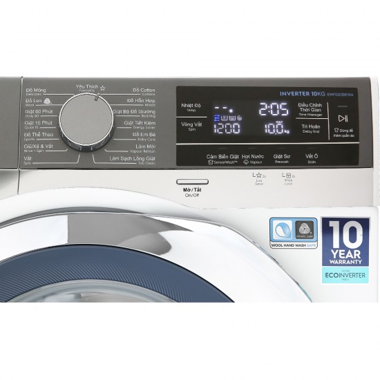 [Trả góp 0%]Máy giặt Electrolux Inverter 10 kg EWF1023BEWA