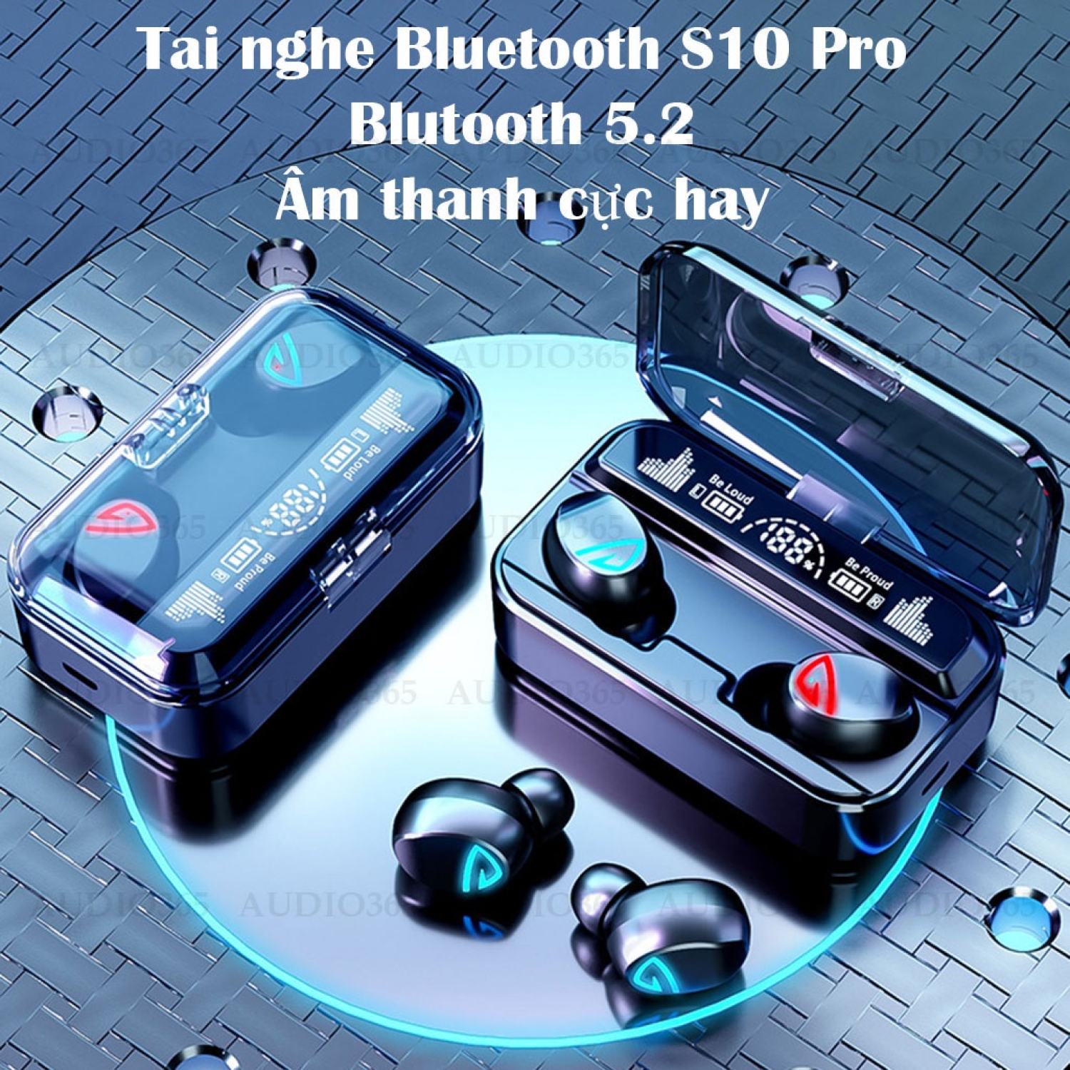 Tai Nghe Bluetooth Không Dây S10 Pro Pin Cực Trâu Nghe Nhạc Cực Hay Chơi Game Cực Đã Tai Nghe Không Dây ,Tai Nghe Bluetooth 5.2 Bảo Hành 12 Tháng