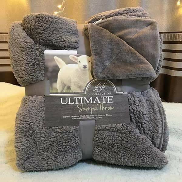 Chăn Lông Cừu Ultimate Sherpa Throw Mềm Mịn, Siêu Nhẹ