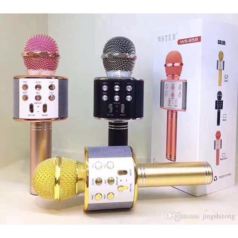 Mic Sing Karaoke Bluetooth Wireless Built-in speaker Echo Warm mini portable karaoke microphone mic sing on car mic best karaoke song