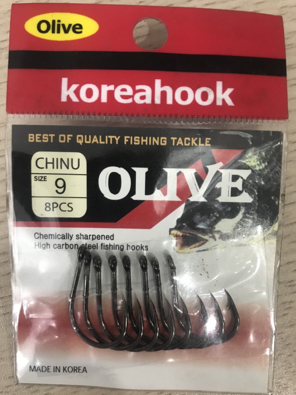 Lưỡi câu cá Chinu Olive Korea Hook