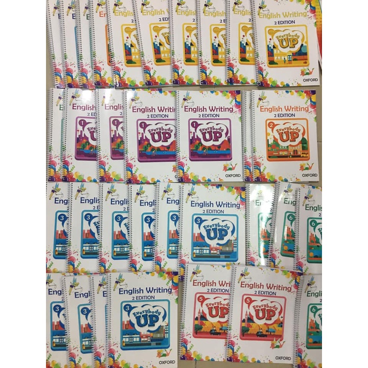 Everybody Up 1,2,3,4,5,Starter + 1995 BOOKS + vở viết