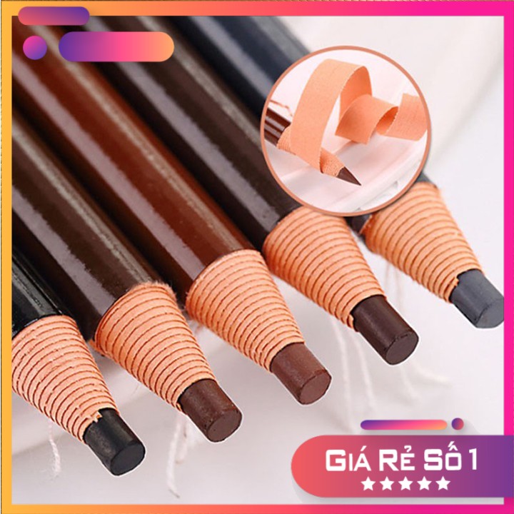 Chì xé kẻ mày vẩy sợi cứng, hàng chính hãng nội địa trung - Chì bóc, chì kẻ mày dạng xé-04 NÂU ĐEN- lẻ 1 cây - Ceria Cosmetics