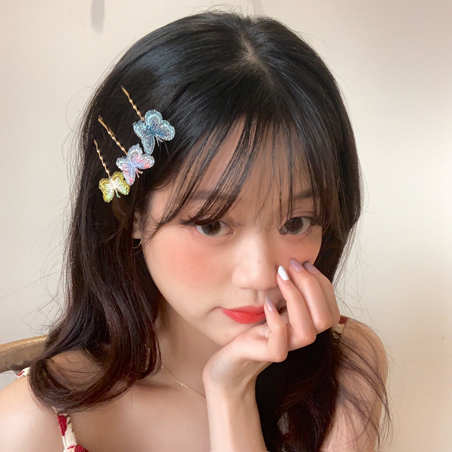 [HCM][Có sẵn] Kẹp tóc xước hình bướm Butterfly HOT TREND