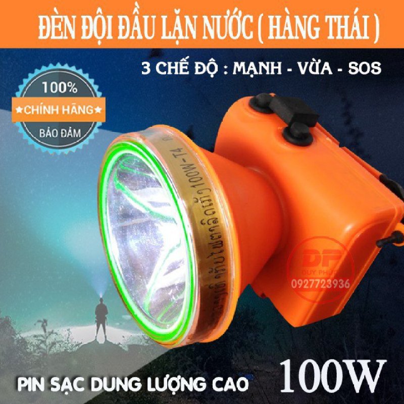 Bảng giá ĐÈN ĐỘI ĐẦU LED HÀNG THÁI ( PIN DUNG LƯỢNG CAO ) SIÊU SÁNG CHIẾU XA T4C – LẶN NƯỚC SÂU 50M