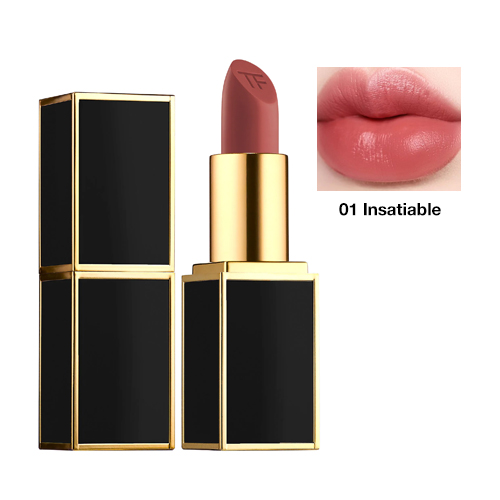 Son Tom Ford Lip Color Matte số 01 Insatiable màu Hồng Cam Đất thỏi  fullbox, fullsize 3gr của Bỉ 