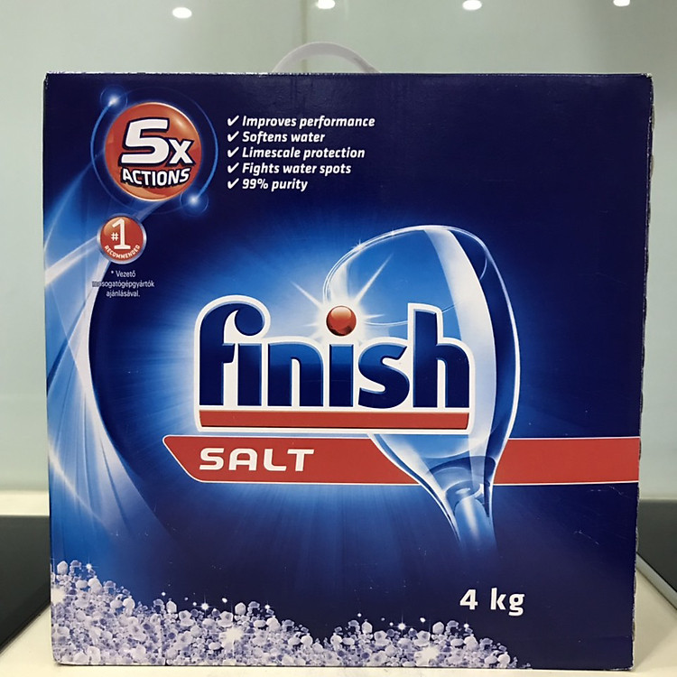 Muối rửa bát Finish 4.0 kg dùng cho Máy rửa bát chén